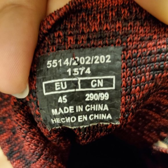 Zara Men Red Technical Fabric high top Sneakers - Picture 5 of 5